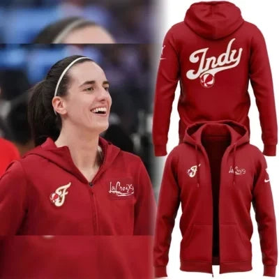 Indiana Fever 2026 Caitlin Clark Zip Hoodie Indiana Fever Apparel Best Gift For Basketball Fans - Foxy23shop