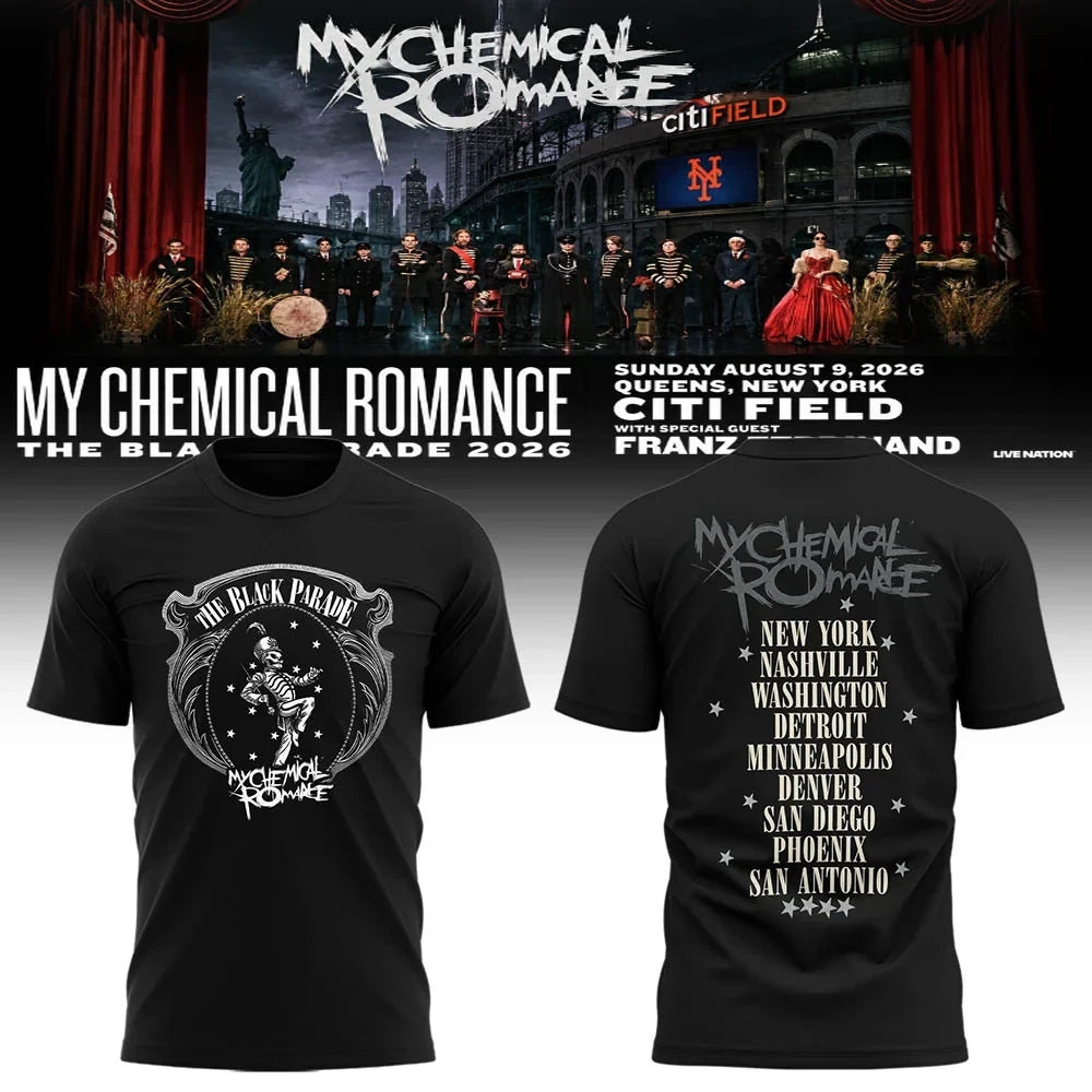 My Chemical Romance Merch The Black Parade 2026 Tour Washington DC Shirt Cool Gifts For Brother - Foxy23shop