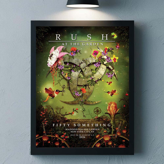 Rush Madison Square Garden New York City 2026 Event Poster Fifty Something Tour Merch Rush Fan Gift - Foxy23shop