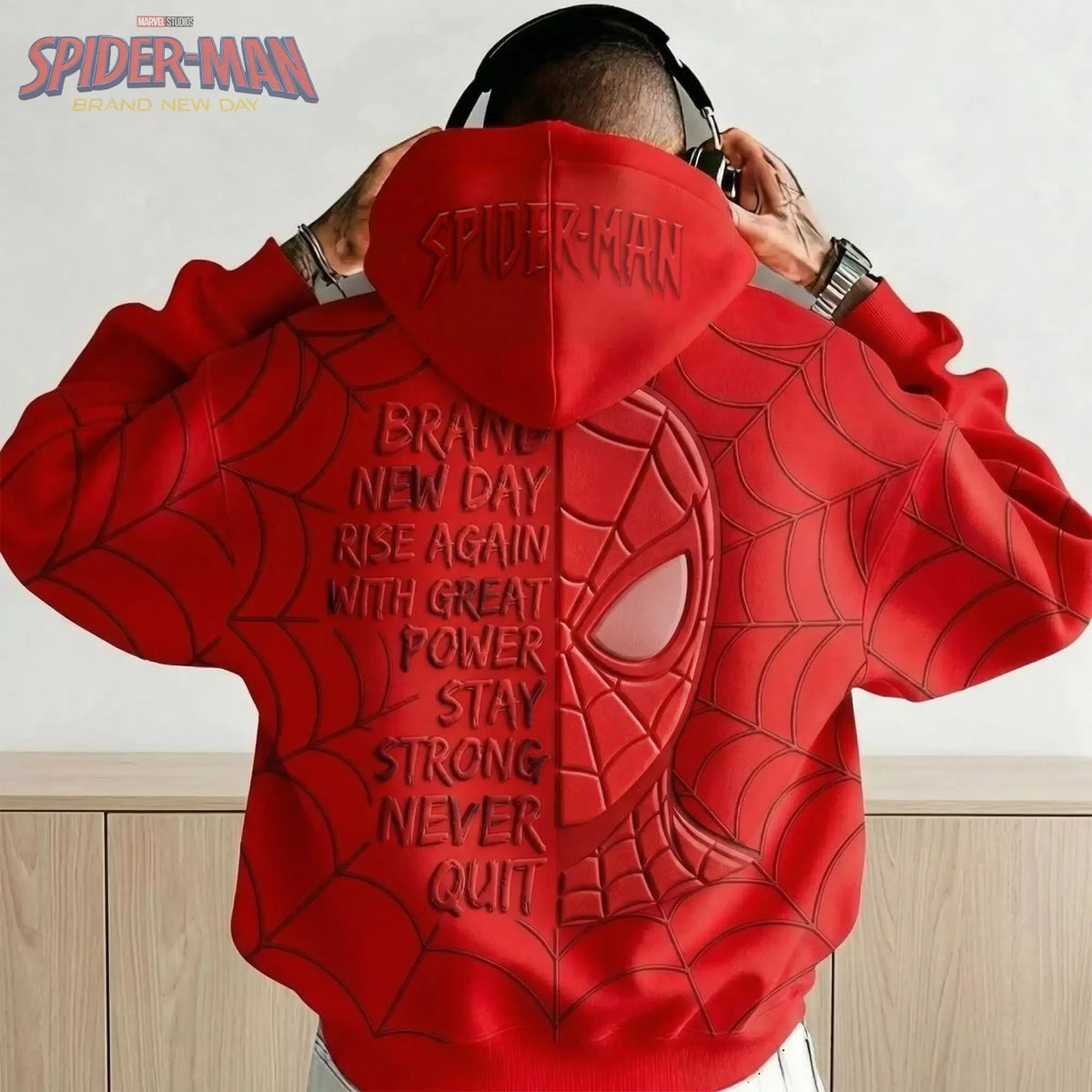 Spider Man Brand New Day Hoodie Spider Man Apparel Streetwear Gift For Brothers - Foxy23shop