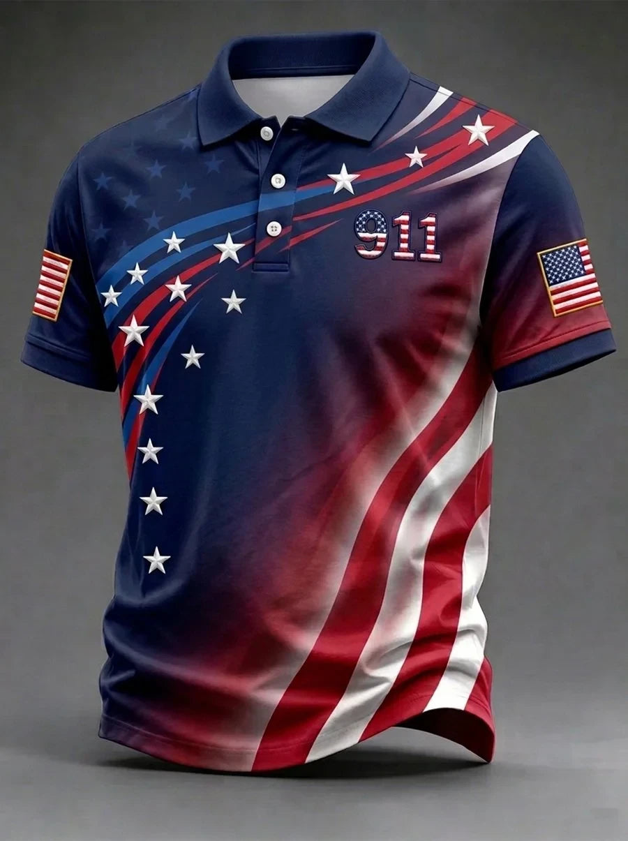 9 11 25th Anniversary Never Forget Polo Shirt 9 11 Anniversary Clothing Patriotic Gifts - Foxy23shop