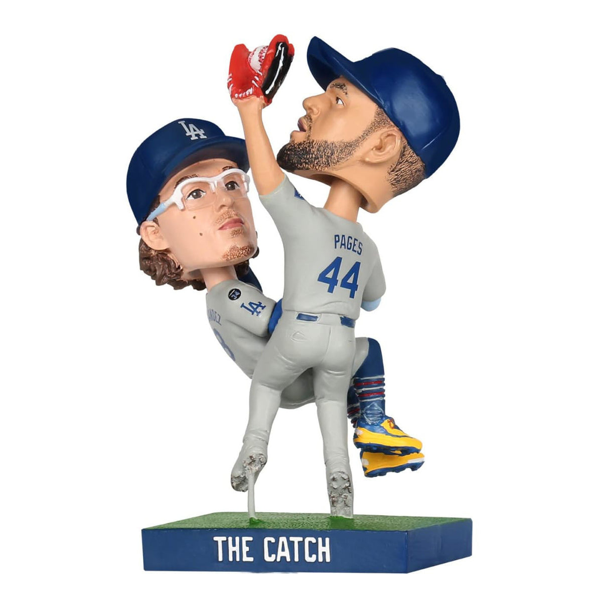 The Catch Bobblehead Ft Andy Pages And Kike Hernandez Bubblehead Figure Best Table Decor Dodgers Fan Gifts - Foxy23shop