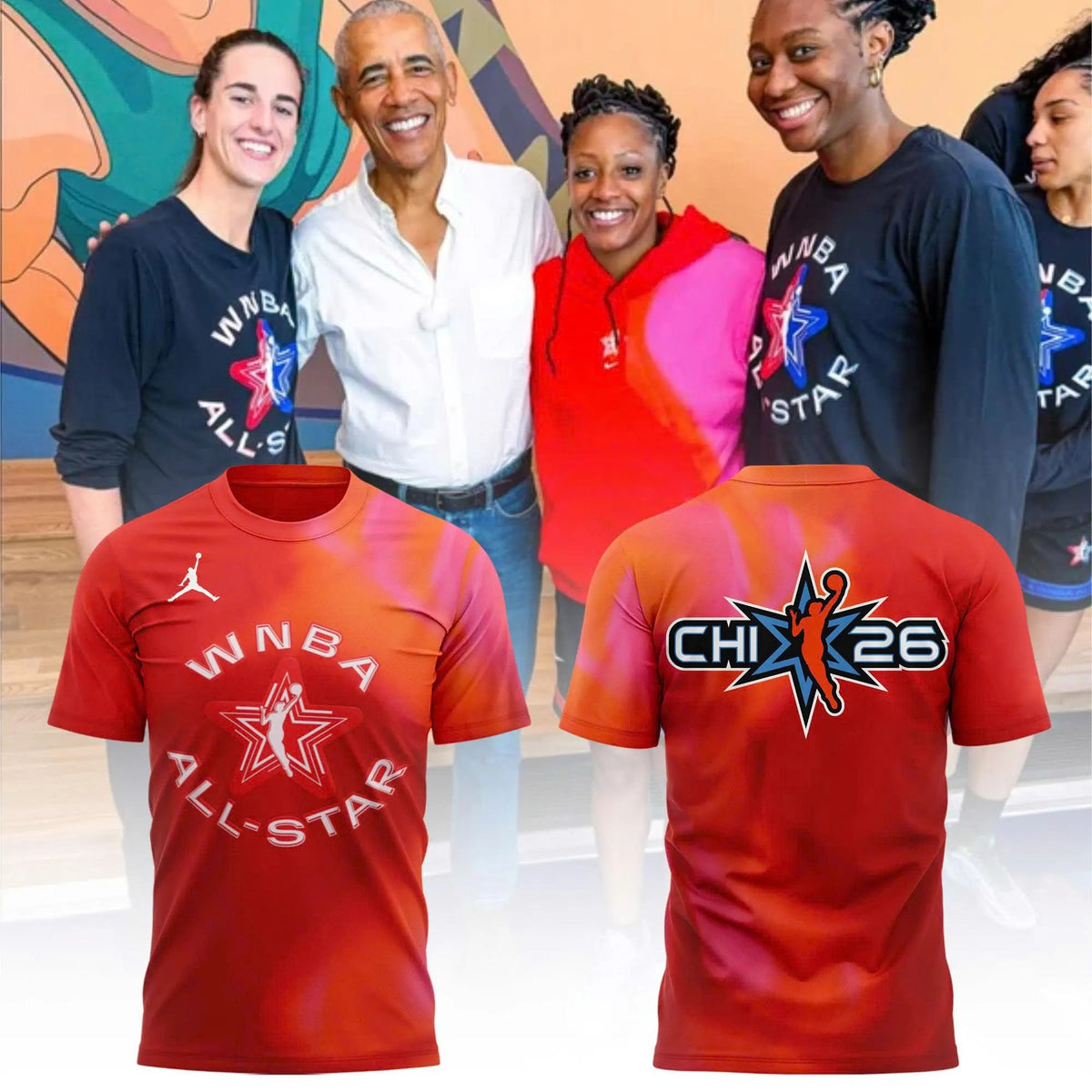 2026 WNBA All Star Game Chicago T-Shirt Basketball Merch Sports Fan Gifts - Foxy23shop