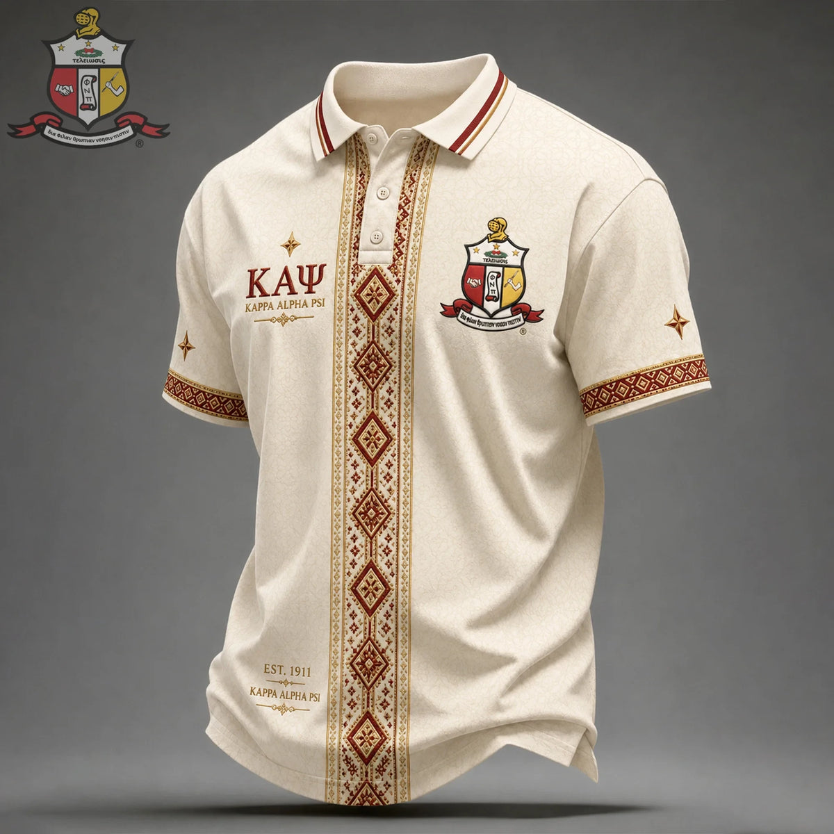 Kappa Alpha PSI Fraternity Polo Shirt KAPsi Clothing Unique Gift Ideas - Foxy23shop