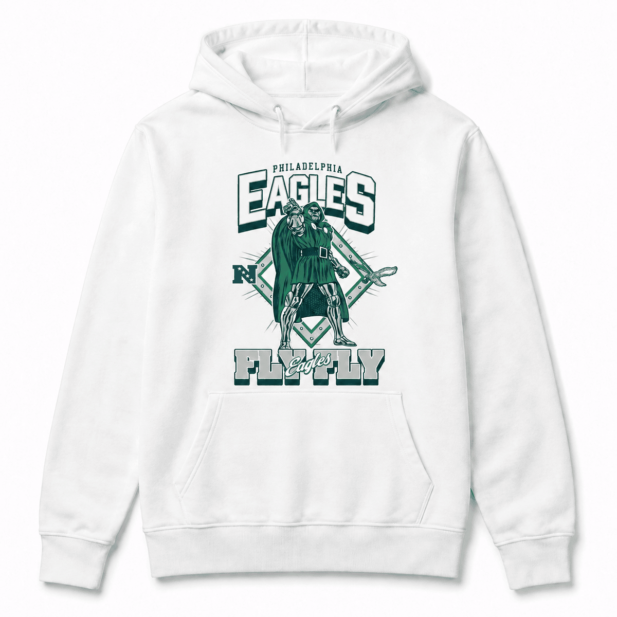 Philadelphia Eagles x Doctor Doom Fly Eagles Fly T-Shirt 2026 Football Merch Best Fan Gears - Foxy23shop