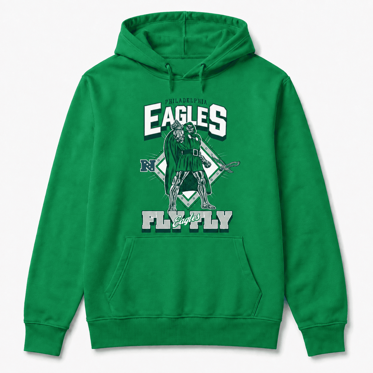Philadelphia Eagles x Doctor Doom Fly Eagles Fly T-Shirt 2026 Football Merch Best Fan Gears - Foxy23shop