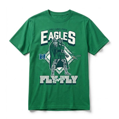 Philadelphia Eagles x Doctor Doom Fly Eagles Fly T-Shirt 2026 Football Merch Best Fan Gears - Foxy23shop