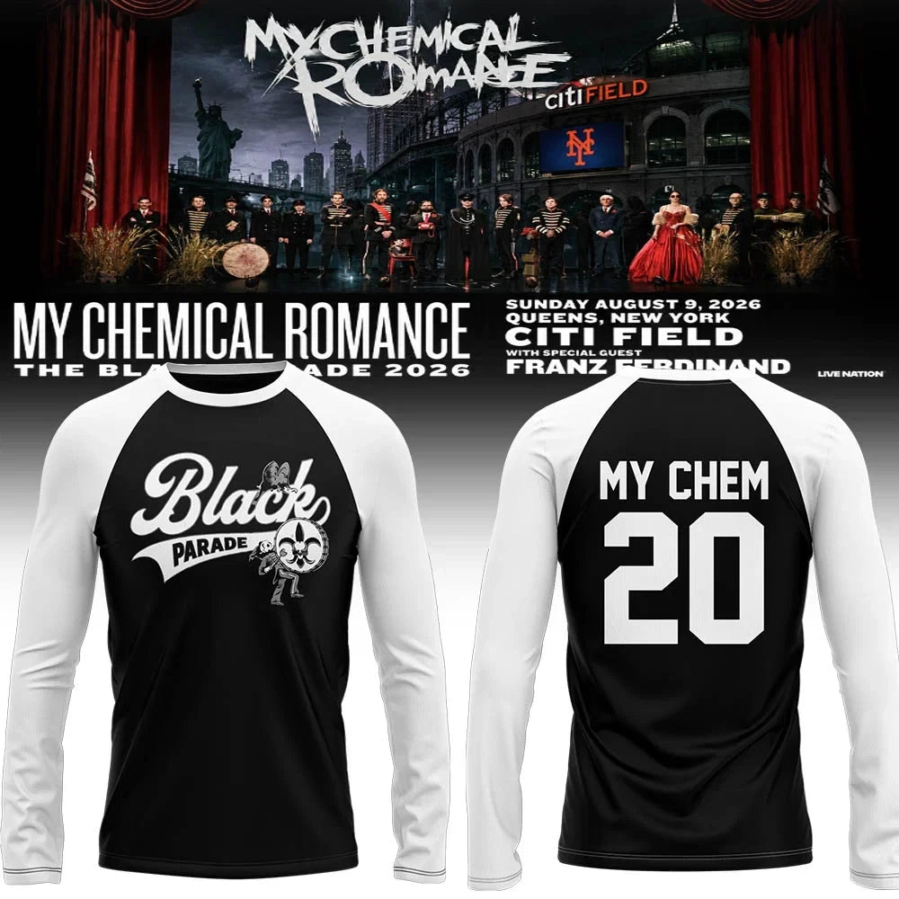 My Chemical Romance Merch The Black Parade 2026 Tour Long Sleeve Shirt Best Gifts For Rock Lovers - Foxy23shop