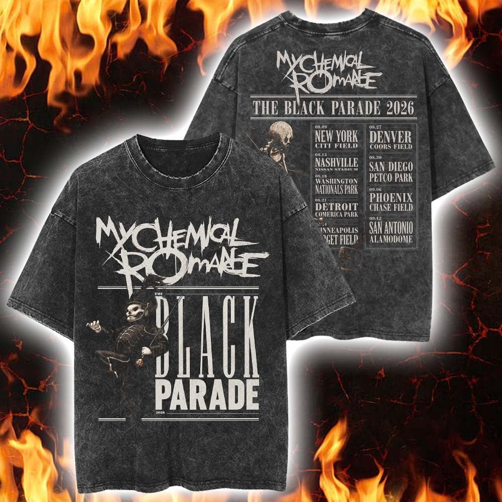 My Chemical Romance The Black Parade 2026 Tour North America Shirt My Chemical Romance Outfits - Foxy23shop