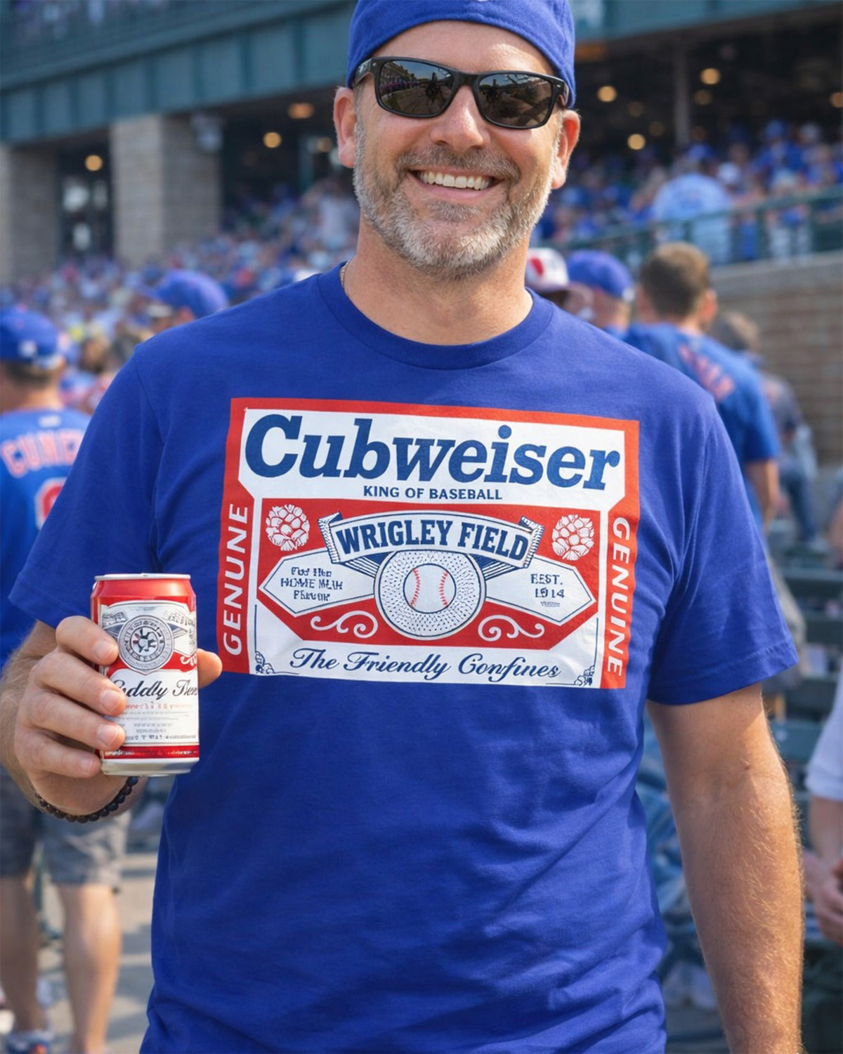 George Kittle Cubweiser Wrigley Field T-Shirt Chicago Cubs Merch Fan Gears - Foxy23shop