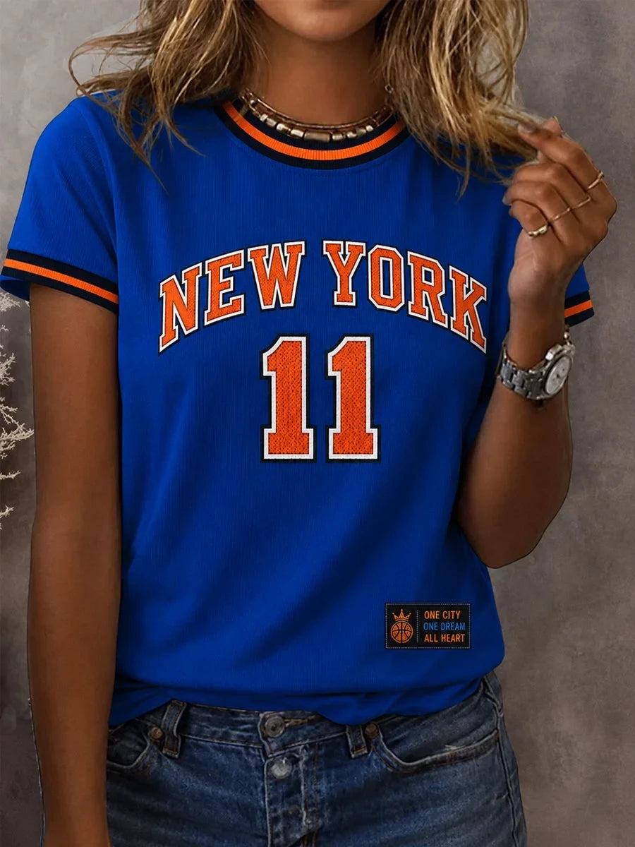 Jalen Brunson New York Knicks T-Shirt Basketball Apparel New York Knicks Gears - Foxy23shop