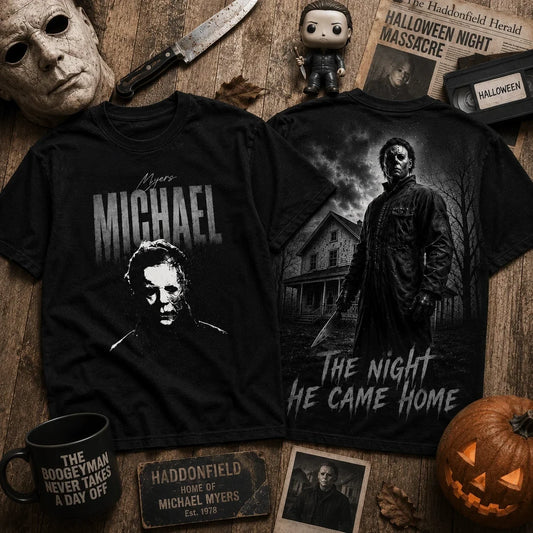 Michael Myers The Night He Came Home Halloween T-Shirt Michael Myers Merch Gift Ideas - Foxy23shop