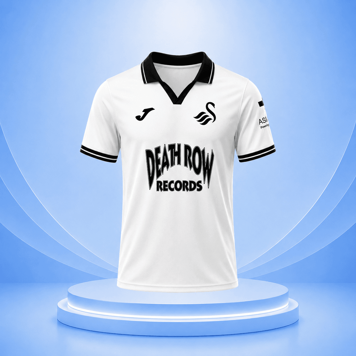 Swansea City AFC x Death Row Records V-Neck Shirt Soccer Clothes Best Gift Ideas - Foxy23shop