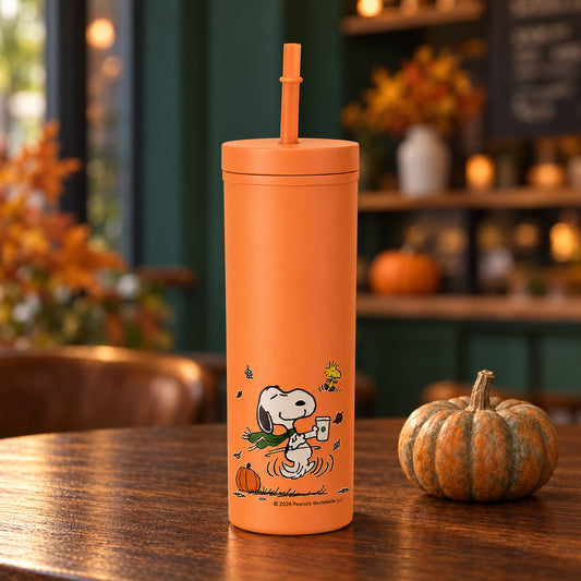 Starbucks X Peanuts Snoopy And Woodstock Coffee Tumbler Best Snoopy Merch Gifts For Fans - Foxy23shop