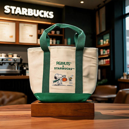 Starbucks X Peanuts Snoopy Tote Bag Snoopy Accessories Best Gifts For Fans - Foxy23shop