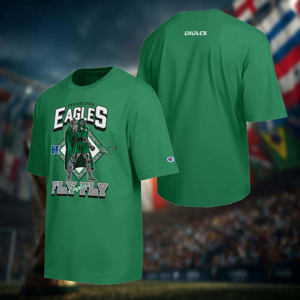 Disney Marvel x NFL Collection x Philadelphia Eagles Doctor Doom Shirt Philadelphia Eagles Gears - Foxy23shop