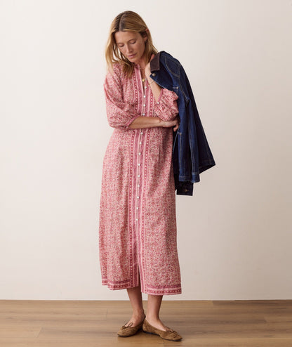 Maxi dress on a hanger in store