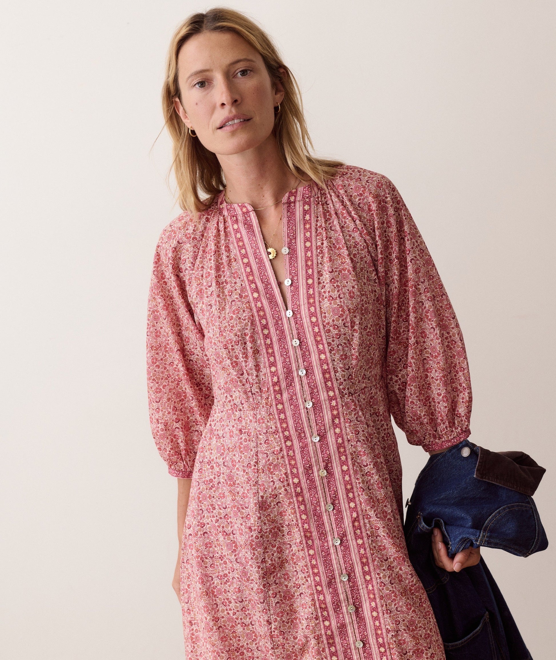 Maxi dress on a hanger in store