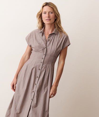 Midi dress on a hanger in store