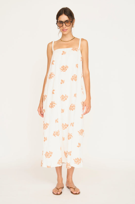 Terry maxi dress on a hanger in store