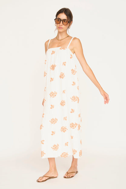 Terry maxi dress on a hanger in store