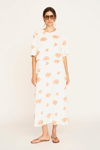 Terry maxi dress on a hanger in store