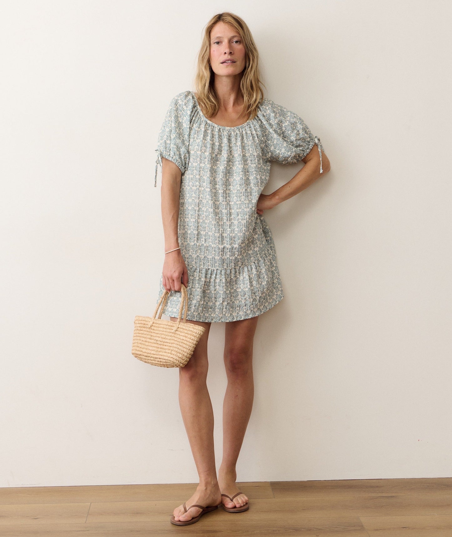 Mini dress on a hanger in store