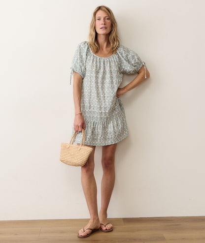 Mini dress on a hanger in store