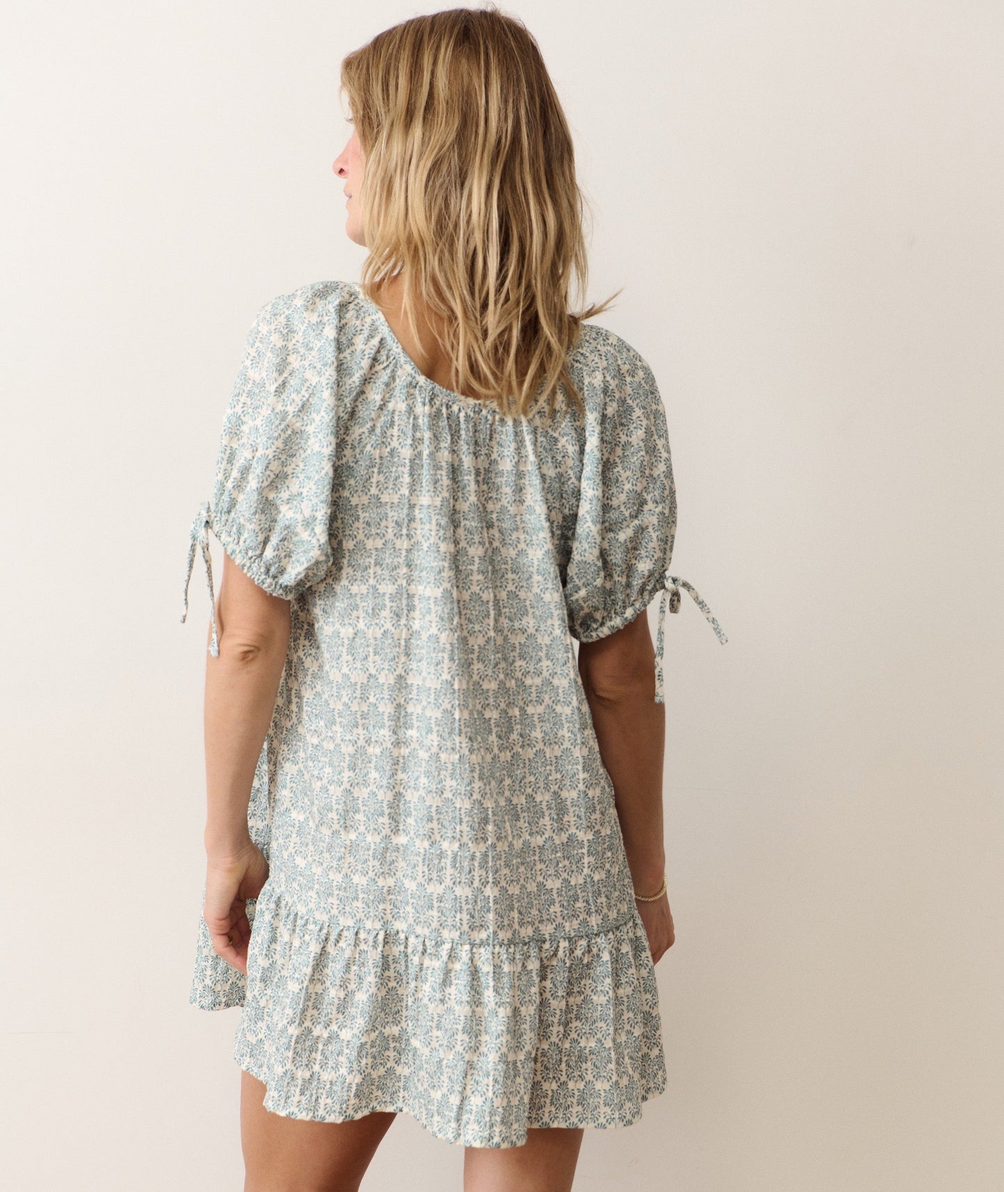 Mini dress on a hanger in store